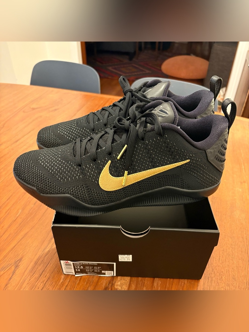 Brand new never worn Nike Kobe 11 Elite Low Protro Fade to Black.  Size 12.5